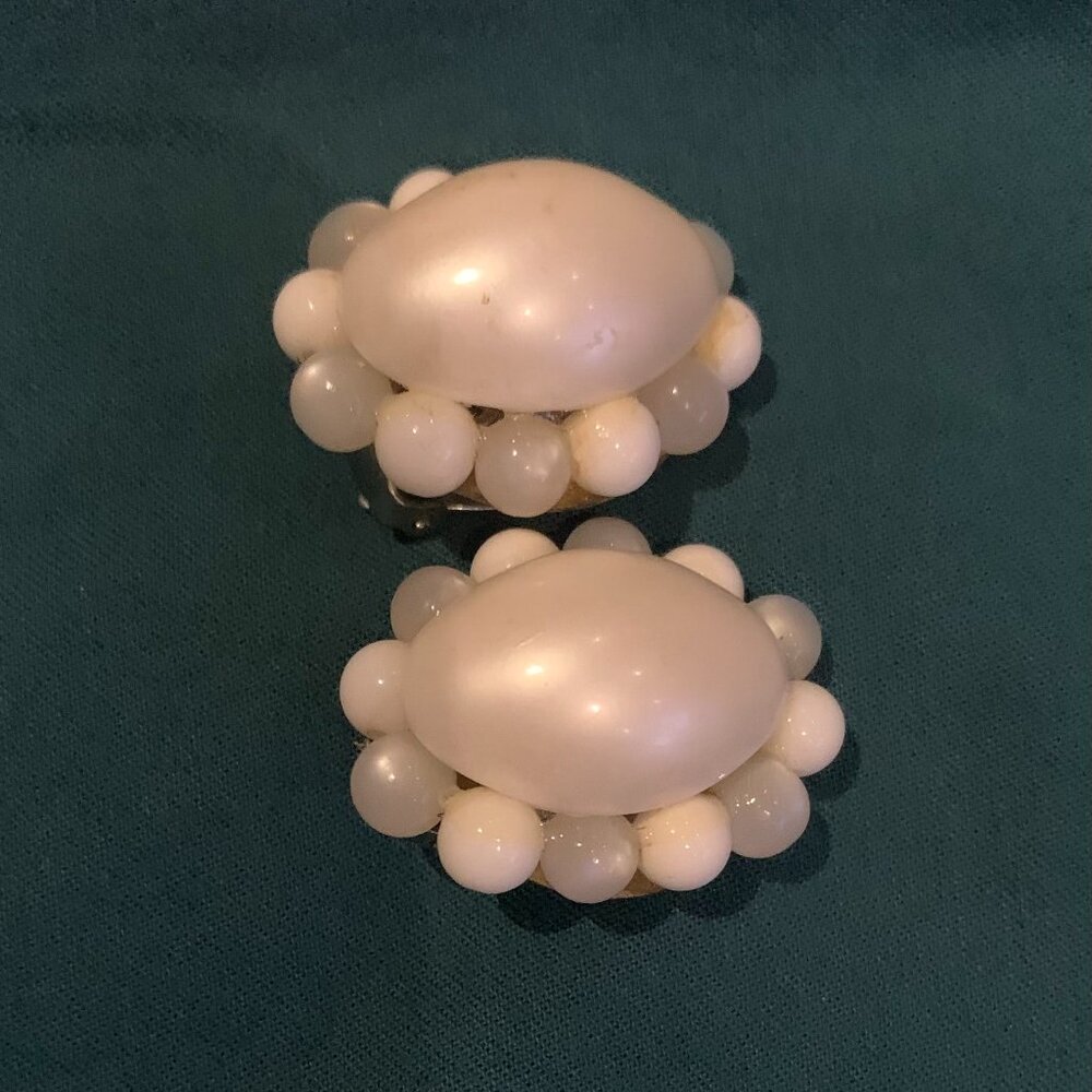 Vintage Fashion Clip-On Earirngs, Circa 1960's